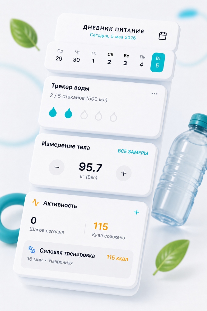 Полезные привычки и трекер воды